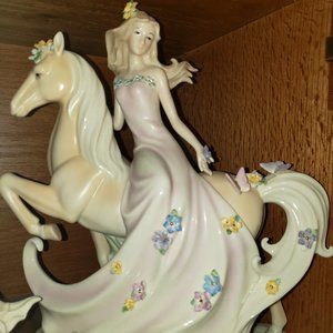 Lenox Woman and Horse Figurine